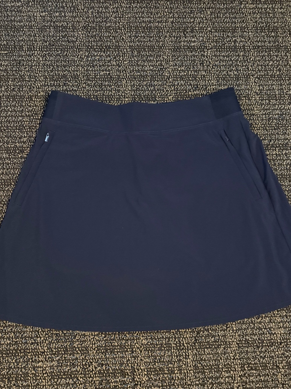 Athleta Navy A-Line Skort with Zip Pockets